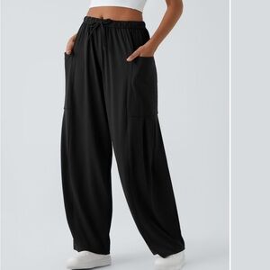 HALARA Black Wide Leg Pants for Effortless Style